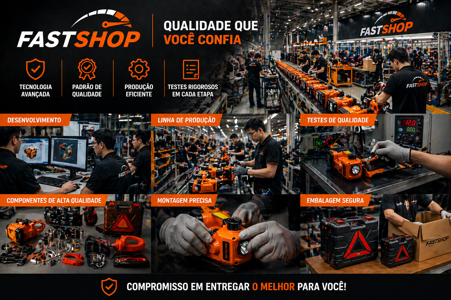 Fábrica brasileira autorizada — qualidade que você confia